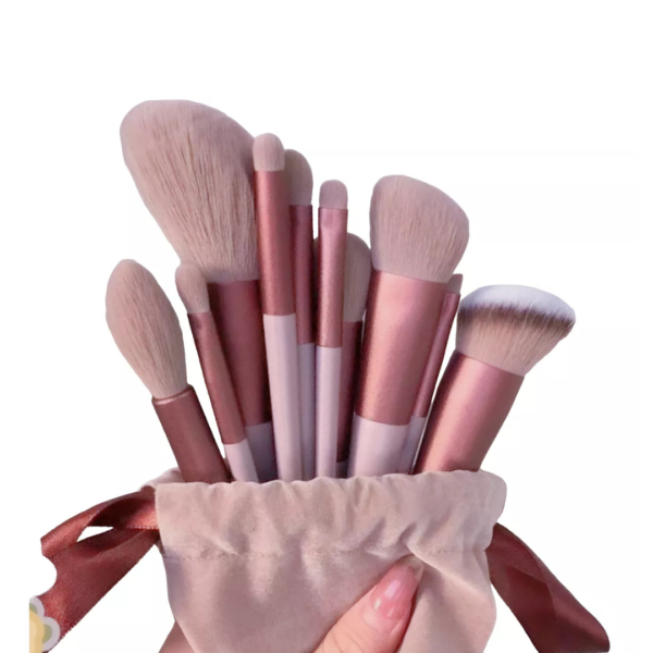 Conjunto de Pincéis de Maquiagem com 7 Peças